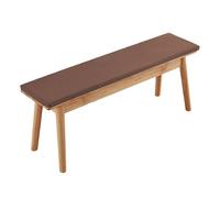 FENYIGE Coussin de Banc sur Mesure 55 x 66 cm Coussin Antidérapant Doux Lavable D'Intérieur pour Baie Vitrée Tissu Amovible Antidérapant pour Baie Vitrée Canapé Terrasse, Brun