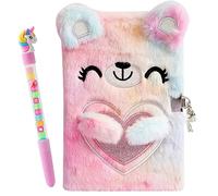 FENYW Journal Intime Fille avec Cadenas,Carnet Secret pour Fille en Peluche,Set de Carnet en Peluche,carnet Secret avec Serrure à Combinaison pour Enfants Cadeau Licorne pour Fille 4-12 An Multicolore