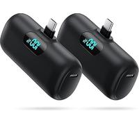 Feob Batterie Externe USB C 5000mAh, 15W 3.0A Charge Rapide Chargeur Portable Mini Power Bank avec Écran LCD Compatible avec iPhone 17/16/15, Samsung S24/S23/S22, Huawei, Moto, LG/Pixel, USB C etc