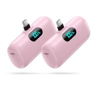 Feob Batterie Externe USB C 5000mAh, 15W 3.0A Charge Rapide Chargeur Portable Mini Power Bank avec Écran LCD Compatible avec iPhone 17/16/15, Samsung S24/S23/S22, Huawei, Moto, LG/Pixel, USB C etc