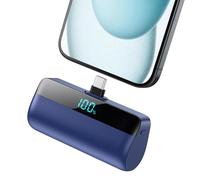 Feob Batterie pour iPhone 16/15 Series,Upgraded 5200mAh PD 3A Charge Rapide USB C Power Bank avec Écran LCD Chargeur Portable Compatible avec iPhone 16/15 Plus Pro Max,Samsung S24/23,Huawei etc- Bleu
