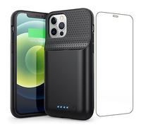 Feob Coque Batterie pour iPhone 12/12 Pro,【Version Actualisée 】 7500mAh Power Chargeur Case Slim Rechargeable Extended Portable Protection Batterie Externe pour Apple iPhone 12/12 Pro (6,1 Pouces)