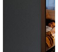 FEOMOS Film Opaque Noir Total Anti Regard Électrostatique Occultant pour Fenêtre Vitre Vitrage Intimité Repositionnable Réutilisable Anti-Chaleur 60x300cm