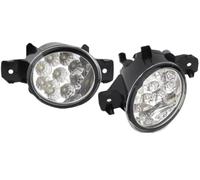 Feoosvx Feux Anti-brouillard Auto Pour Clio 2 3 Pour Symbole Pour Maître Pour Laguna Pour Grand 1998-2015 LED Halogen Fog Lights Phare Phare Antibrouillard(LED A)