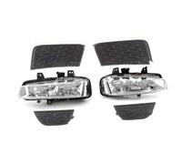 Feoosvx Feux Anti-brouillard Auto Pour Land Pour Rover Pour Range Pour Pour Evoque 2011-2015 LED DRL Phare Fog Light Cover Grill LR026089 LR026090 Lights Phare Antibrouillard(LED Covers L and R)