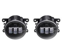 Feoosvx Feux Anti-brouillard Auto Pour Mitsubishi Pour Outlander Pour Pajero L200 Pour Colt Pour Endeavor Car Lens DRL Fog Driving Lamp 2 X Angel Eye Fog Light Phare Antibrouillard(White and Yellow)