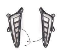 Feoosvx Feux Anti-brouillard Auto Pour Toyota Pour C-HR (2016-2019) Feux De Jour À LED Avec Clignotants Jaunes Dynamiques Et Antibrouillards (1 Jeu) Phare Antibrouillard(White Yellow)