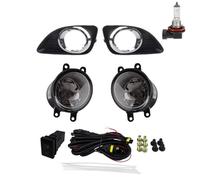 Feoosvx Feux Anti-brouillard Auto Pour Toyota Pour Camry Pour XV40 2010-2011 Phares Antibrouillard À LED Cache Chromé Grille Et Interrupteur Phare Antibrouillard(1 set Halogen)