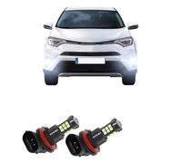 Feoosvx Feux Anti-brouillard Auto Pour Toyota Pour RAV4 2009 2011 2012 2013 2014 2015 2016 2017 2018 2019 2020 2021 2X LED Voiture Lampes Brouillard Avant Ampoule Phare Antibrouillard