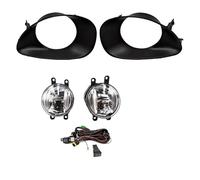 Feoosvx Feux Anti-brouillard Auto Pour Toyota Pour Yaris 2006-2008 Harnais Câblage Couverture Grille Halogène Yeux Ange DRL LED Feux Lampe Brouillard Phare Antibrouillard(High LED set)