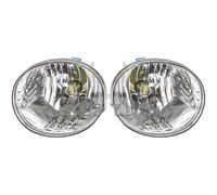 Feoosvx Feux Circulation Diurne Pour Toyota Pour RAV4 2004 2005 Pour 4Runner Phare Halogène A Mené Lampe Brouillard DRL Feu Brouillard Antibrouillard Avant(L and R LED)