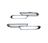 Feoosvx Feux Réflecteur Pare-Chocs pour Chevy pour Camaro 2010-2015 Feux Garde-Boue Avant Arrière À LED Jaunes Et Rouges Feux Gabarit Latéraux À LED Fumés Feu Anti-Brouillard Arrière(4X Front Rear)