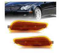 Feoosvx Phares Avant Pour W209 Pour CLK 2003-2009 Boîtiers De Clignotants Latéraux De Pare-chocs Avant Aucune Ampoule/prise Incluse Phare Principal(Amber Lens)