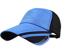 FEOYA - Casquette de Baseball Unisext Visière Réglable Chapeau de Soleil Femme Homme Lègére Séchage Rapide pour Sports Pêche Couleur Bleu
