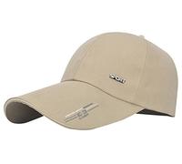 FEOYA - Casquette de Pêche Sports Homme Femme Séchage Rapide Chapeau de Soleil Lègére Respirant Couleur Beige Foncé