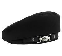FEOYA Chapeau Béret pour Femmes Filles Couleur Unie Béret Vintage Béret Artiste Francais Beret avec Ceinture en Cuir B1