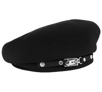FEOYA Chapeau Béret pour Femmes Filles Couleur Unie Béret Vintage Béret Artiste Francais Beret avec Ceinture en Cuir A1
