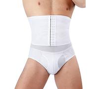 FEOYA Culotte Gainante Homme Ventre Plat Slip Sculptantes Taille Haute sous Vêtements Homme Boxer Amincissant Lingerie Montre Fesse Blanc XS-S