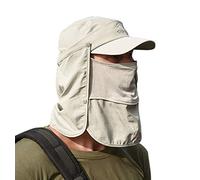 FEOYA Homme Casquette de Soleil Respirant Plage Mer Vacances Anti-UV Protection Nuque Visage Cou Léger Réglable Accessoire Montagne Désert