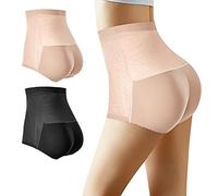 FEOYA Lot de 2 Culottes Push Up Fesse Invisibles Culottes Sculptantes Ventre Plat Culotte Gainante Remonte Fesse Rembourrée Lingerie Sculptante Panty Style C 32