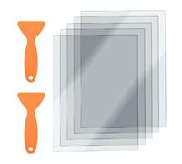 FEP Lot de 5 films de libération de résine pour imprimantes 3D 140 x 200 mm Épaisseur 0,1 mm avec grattoir orange
