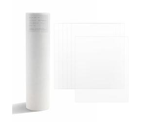 FEP Lot de 6 films de libération 0,15 mm pour imprimante 3D LCD, haute transmission de la lumière et forte performance de séparation, compatibles avec Elegoo Mars, Anycubic Photon et plus (290 x 210