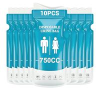 FePen Sacs à Urine Jetables, Sac a Vomi, 10 Pièces Sac à Urine Portable de 750ml, Sacs d'urine d'urgence Unisexes, Urinoir Femme pour Voiture Long Voyage Camping Homme Femme Enfant