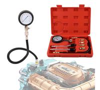 FePen Testeur de Compression, Compressiometre Essence,Compressiometre,Compressiometre Diesel,Testeur de Compression Etui de Rangement Portable (Red)