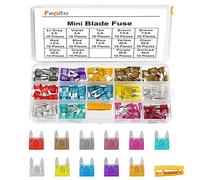 FEPITO 140pcs Mini fusible de voiture Fuse Assortiment fusible pour Auto Truck avec boîtier de stockage (2A, 3A, 5A, 7.5A, 10A, 15A, 20A, 25A, 30A, 35A, 40A)