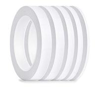 FEPITO 5 Pack Double face ruban multi-usages forte bande collante forte pour le bureau / artisanat / couture, 25m chaque rouleau (largeur: 6mm / 9mm / 12mm / 15mm / 18mm)