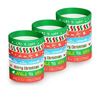 FEPITO Lot de 70 bracelets de Noël en silicone pour décoration de fête de Noël, 8.27 Inch, Silicone