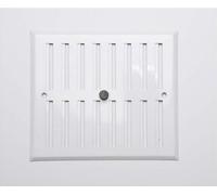 Fepre Grille d'aération réglable 17x19 Mm Argent Argent One Size