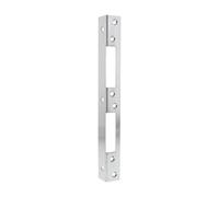 FEPS Lock FE-RS003 Plaque de fermeture d'angle en acier inoxydable brossé pour cadre de porte 25 x 2,50 x 2,50 cm