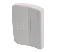 FEPS Poignée de porte de balcon, de terrasse, en plastique, blanche, 7,5 x 4,75 x 1,27 cm, avec 2 trous oblongs pour un montage flexible