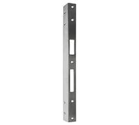 FEPS Tôle de serrure d'angle pour réparation de châssis en acier inoxydable brossé pour portes droites DIN 330 x 25 x 36 cm
