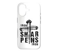 Fer à aiguiser Le Fer, entraînement des Écritures bibliques des Hommes chrétiens Coque pour iPhone 17
