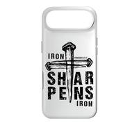 Fer à aiguiser Le Fer, entraînement des Écritures bibliques des Hommes chrétiens Coque pour iPhone Air
