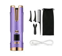 Fer à Boucler Automatique Sans Fil Electrique Boucleur a Cheveux Violet | 20mm pour Cheveux Courts/Longs/Fins avec Grande Batterie 6500mAh Port de Charge Type-C 6 Niveaux de Température (150-200°C)