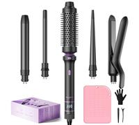 Fer à Boucler BESTOPE PRO, Ensemble de Boucleur à Cheveux 5 en 1 Avec Lisseur, Brosse Thermique, 3 Fers à Boucler en Céramique (9 mm-25 mm) Pour Boucles Larges, 13 Températures