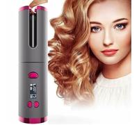 Fer à Boucler Boucleur Cheveux Fer à Friser sans fil automatique Céramique 150-200°C, Bâton de curling de chargement USB