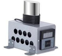 Fer à cintrer nervuré pour guitare, violon, violoncelle, température réglable 0-280 ℃, outil professionnel de pliage du bois pour luthier, réparation(Grey,Height 8cm)