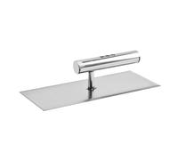 Fer À Coins En Acier Inoxydable Avec Finition Mate,25cm × 10.5cm | manche poli anti-dérapant, grande couverture de léceau, fonctionne sur le ciment et la plâtre, facile à nettoyer