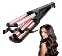 Fer à friser 4 en 1 pour cheveux - 19/25/28/32 mm - Mini fer à friser pour cheveux - 4 températures réglables : 160 à 210 °C - Pour vagues naturelles et vagues d'eau - Écran LCD - Fer à boucler léger