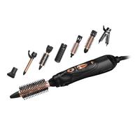 Fer a friser a air chaud - SHS 8550BK - 1000 W - 7 accessoires - Noir