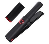 Fer à Friser et Lisser USB Portable sans Fil Noir Plastique Alliage | Usage Maison et Professionnel, Design Courbé, Housse de Voyage Incluse