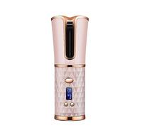 Fer à Friser Sans Fil, Fer à Boucler Automatique avec Affichage de LCD et Minuterie, 6 Température Réglable, Boucleur Céramique Avancée de Chauffage Rapide, Bigoudi Rechargeable par USB de Voyage