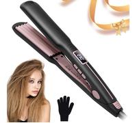 Fer A Gaufrer Les Cheveux,Gaufrier Cheveux Ptc Ceramic Pour Cheveux Volumisants,Hair Crimper Pour Cheveux Avec Température Réglabl