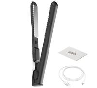 Fer à lisser - 17 x 2,2 cm - Augmente la confiance | à friser avec facilité à charger par USB - Mini fer à lisser portable en PC pour cheveux courts et longs pour la maison, les