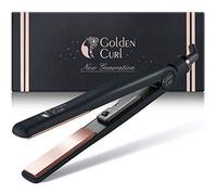Fer à lisser 2 en 1 - GOLDEN CURL - GL829 - Tourmaline - Température jusqu'à 230°C - Couleur Rose