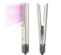 Fer à lisser Air Air Parwin Pro Beauty - Sans plaques chauffantes - Pour cheveux moyens et longs (35-75 cm) - 1200 W - Champagne